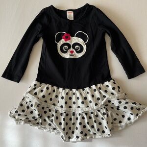 Gymboree Black and White Panda Dress